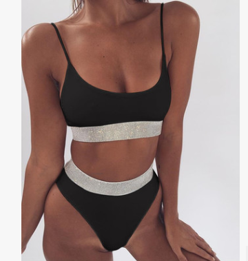 High Waist Sequins set