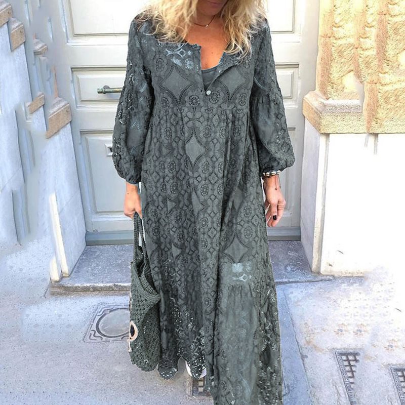 Lace-Trimmed Long Sleeve
