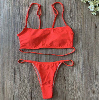 Striped Cut swimsuit Set
