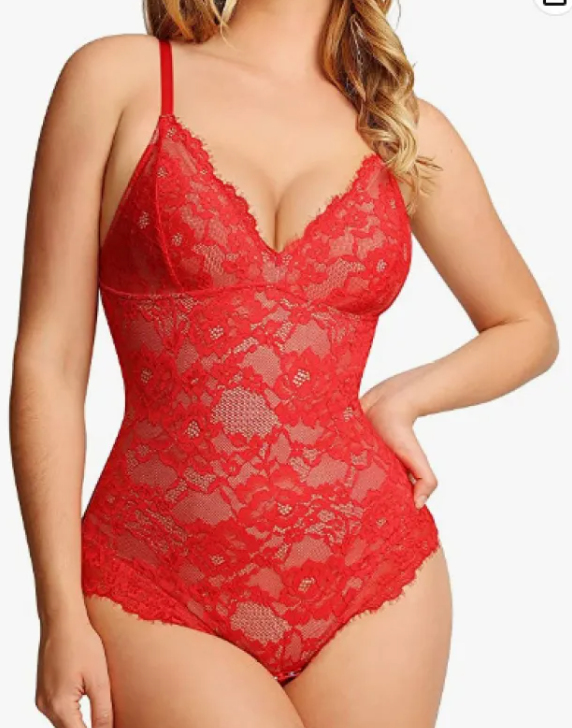 Chic Lace Overlay Bodysuit