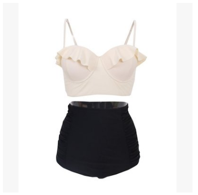 Ruffled Bikini with Multicolor