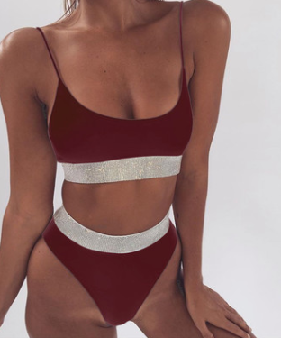 High Waist Sequins set
