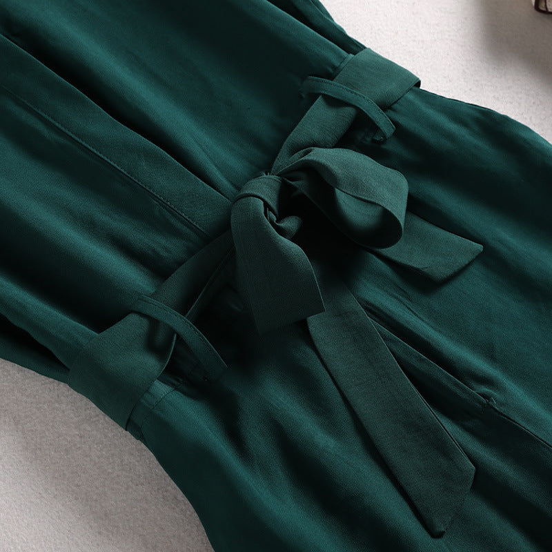 Sleeveless V-Neck  Jumpsuit