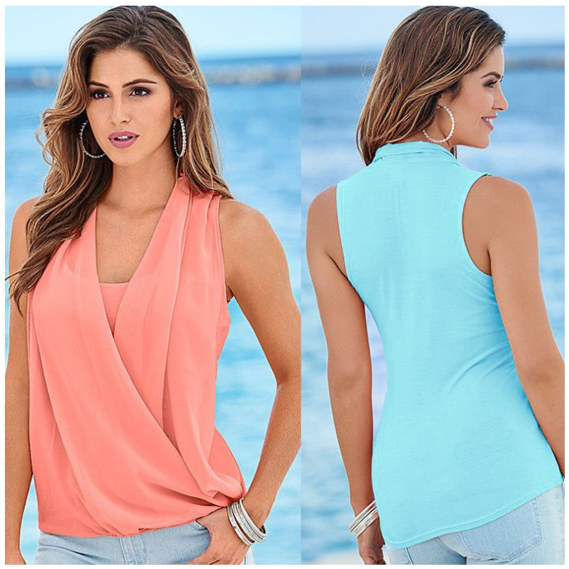 Milano Crossover Chiffon Blouse