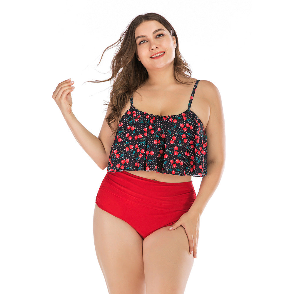 Cherry High Waist Bikini