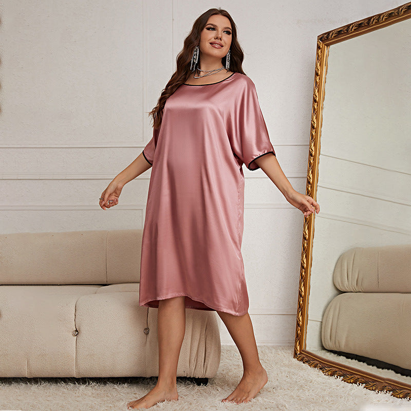 Chic Plus-Size V-Neck Sleepwear