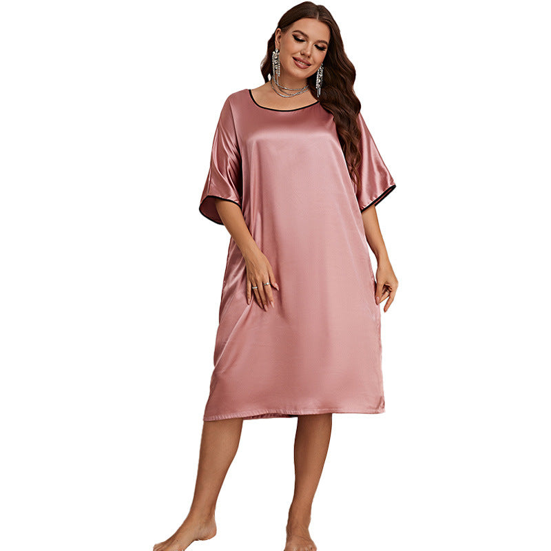 Chic Plus-Size V-Neck Sleepwear