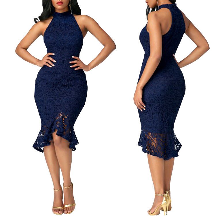 Curvy Lace Mermaid Dress