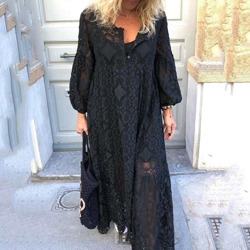 Lace-Trimmed Long Sleeve